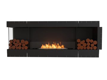FLEX 78SS BX2 - Bioethanol glass and steel Fireplace insert by EcoSmart Fire - view 3